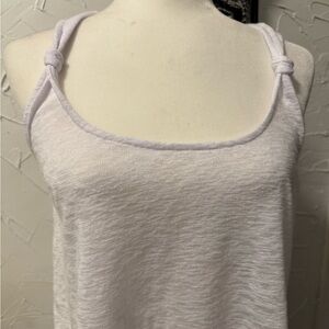 Project Social T White Gray Tank Top
